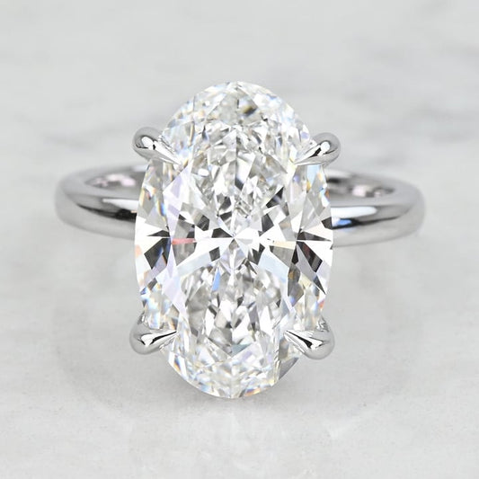 6 Carat Lab-Grown Diamond Engagement Ring